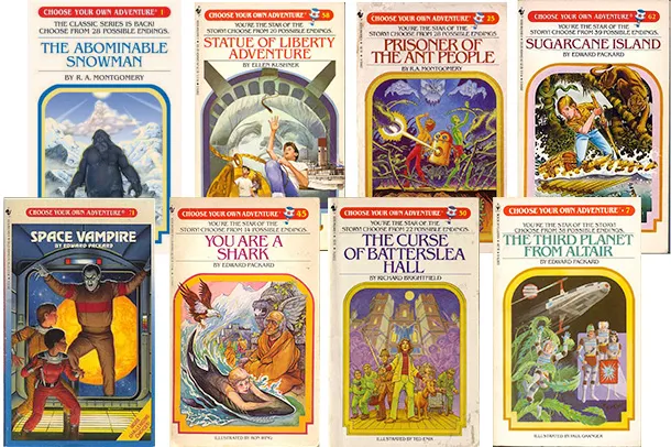 Choose your adventure books for adults